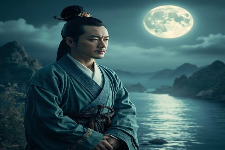 ancient chinese culture poet by river