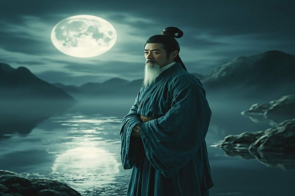 tang dynasty art poet by river