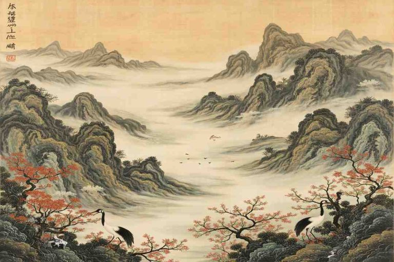 chinese poetry tang dynasty landscape scroll