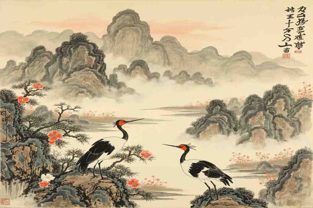 poetry of the tang dynasty landscape scroll