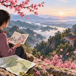 Reader or classroom context for understanding Bai Juyi Peach Blossom at Dalin Temple Meaning: Season and Translation