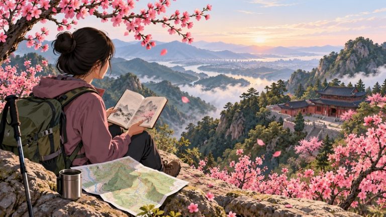 Bai Juyi Peach Blossom at Dalin Temple Meaning: Season and Translation