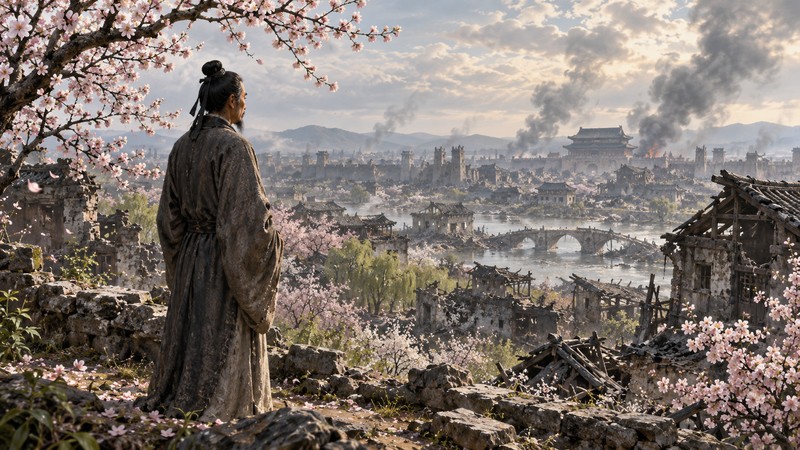 Main scene illustrating Du Fu Spring View Meaning: Images, History, and Translation Notes