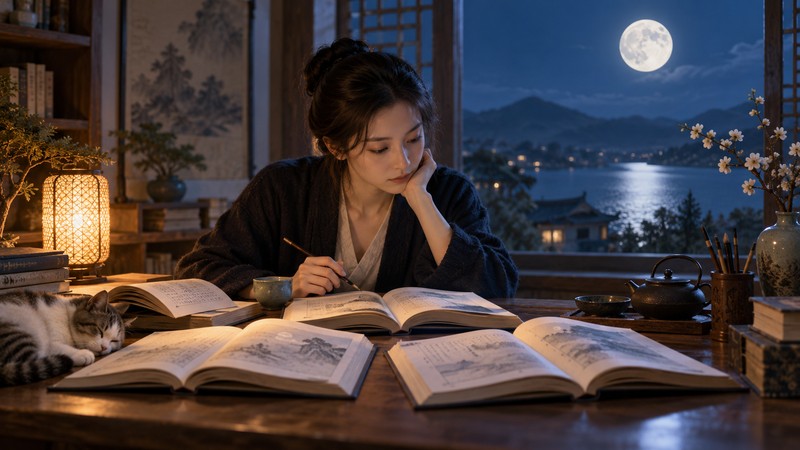 Reader or classroom context for understanding Li Bai Moon Poems: Images, Themes, and Translation Notes