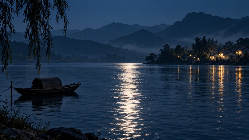 Key imagery and setting for Li Bai Moonlit Night Poem Meaning: Images, Distance, and Translation