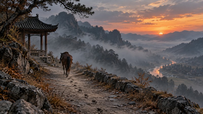 Key imagery and setting in Farewell by Wang Wei
