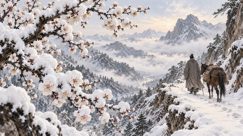 Cen Shen White Snow Song Poem Meaning: Frontier Snow and Translation - central imagery