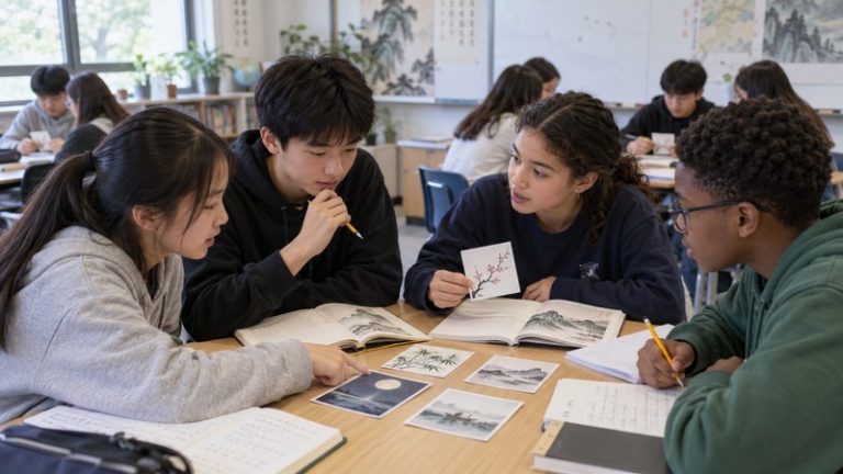 Chinese Poetry Worksheets: Theme, Poet, and Cultural Context - central imagery