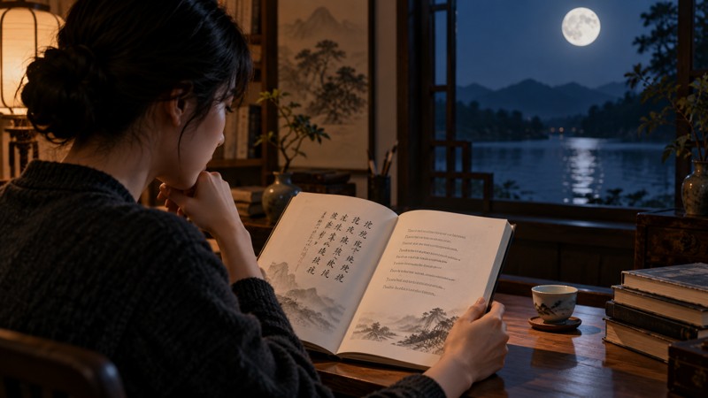 What Drinking Alone by Moonlight Means in Tang Poetry - reading context