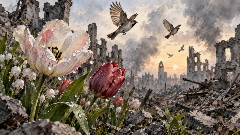 Du Fu Spring View Poem Meaning: Image, Translation, and Study Notes - central imagery