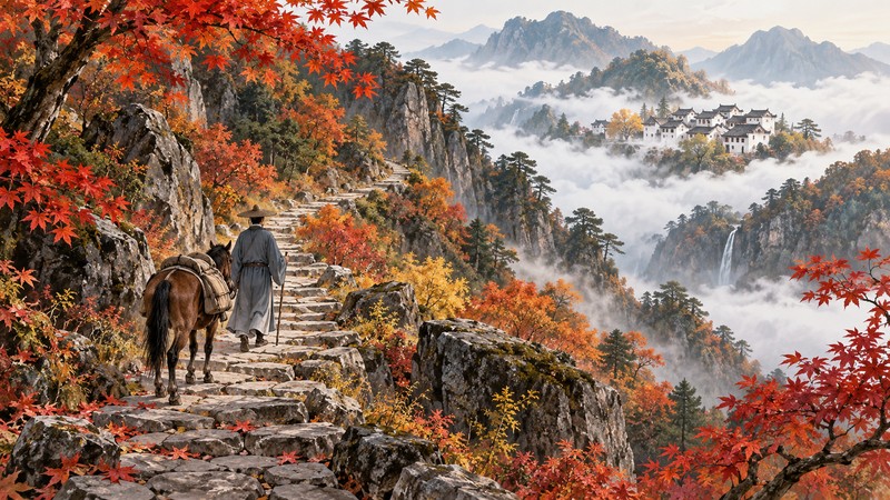 Du Mu Mountain Travel Poem Meaning: Autumn Road and Translation Notes - poem scene