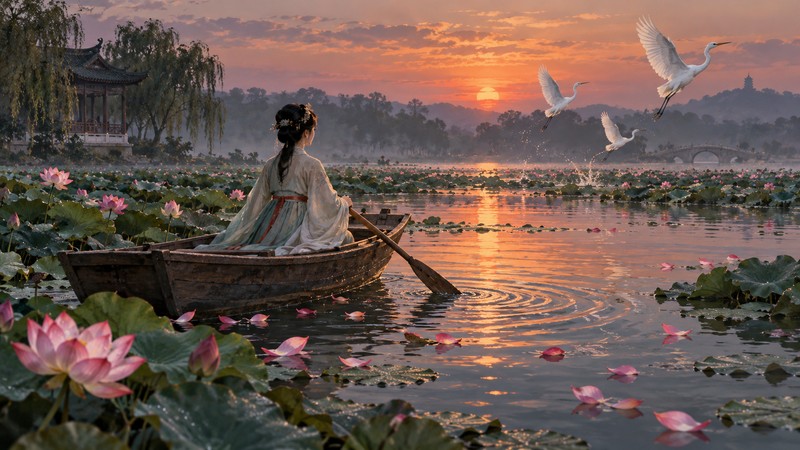 Li Qingzhao Like a Dream Poem Meaning: Scene, Emotion, and Translation Notes - central imagery
