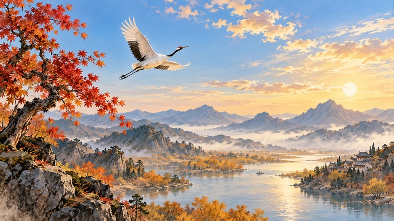 Liu Yuxi Autumn Poem Meaning: Image and Translation Notes - central imagery