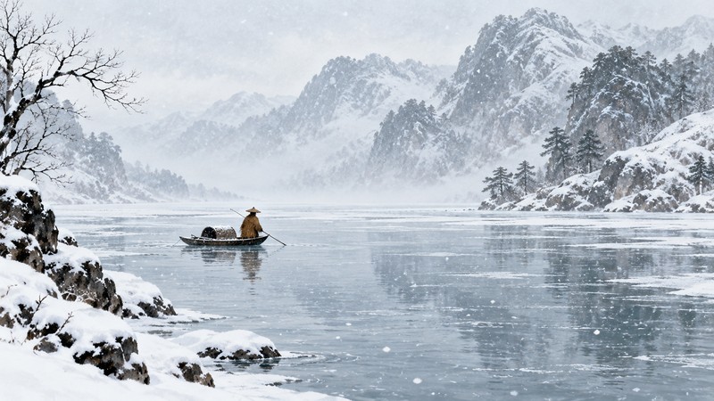 Liu Zongyuan River Snow Poem Meaning: Winter Image and Translation Notes - poem scene