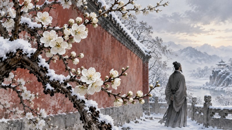 Wang Anshi Plum Blossom Poem Meaning: Image, Resilience, and Translation Notes - poem scene