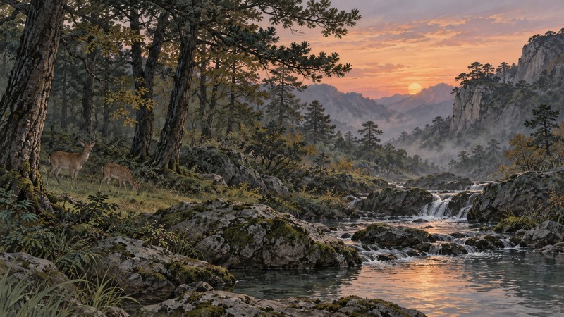 Wang Wei Deer Park Poem Meaning: Empty Mountain and Translation Notes - poem scene