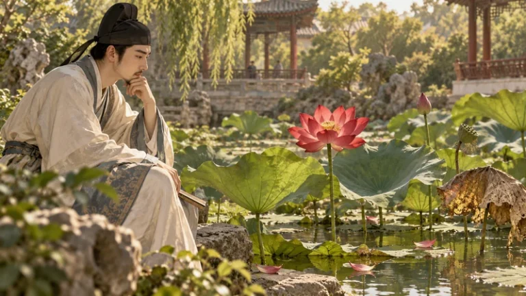 Chinese Lotus Poems: 3 Classics with Pinyin and Meaning